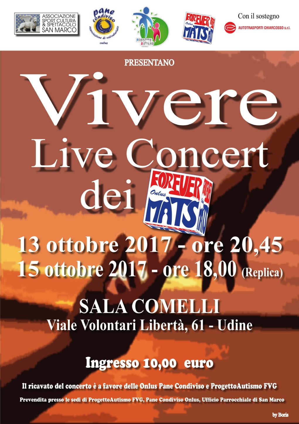 Locandina Live Concert Vivere